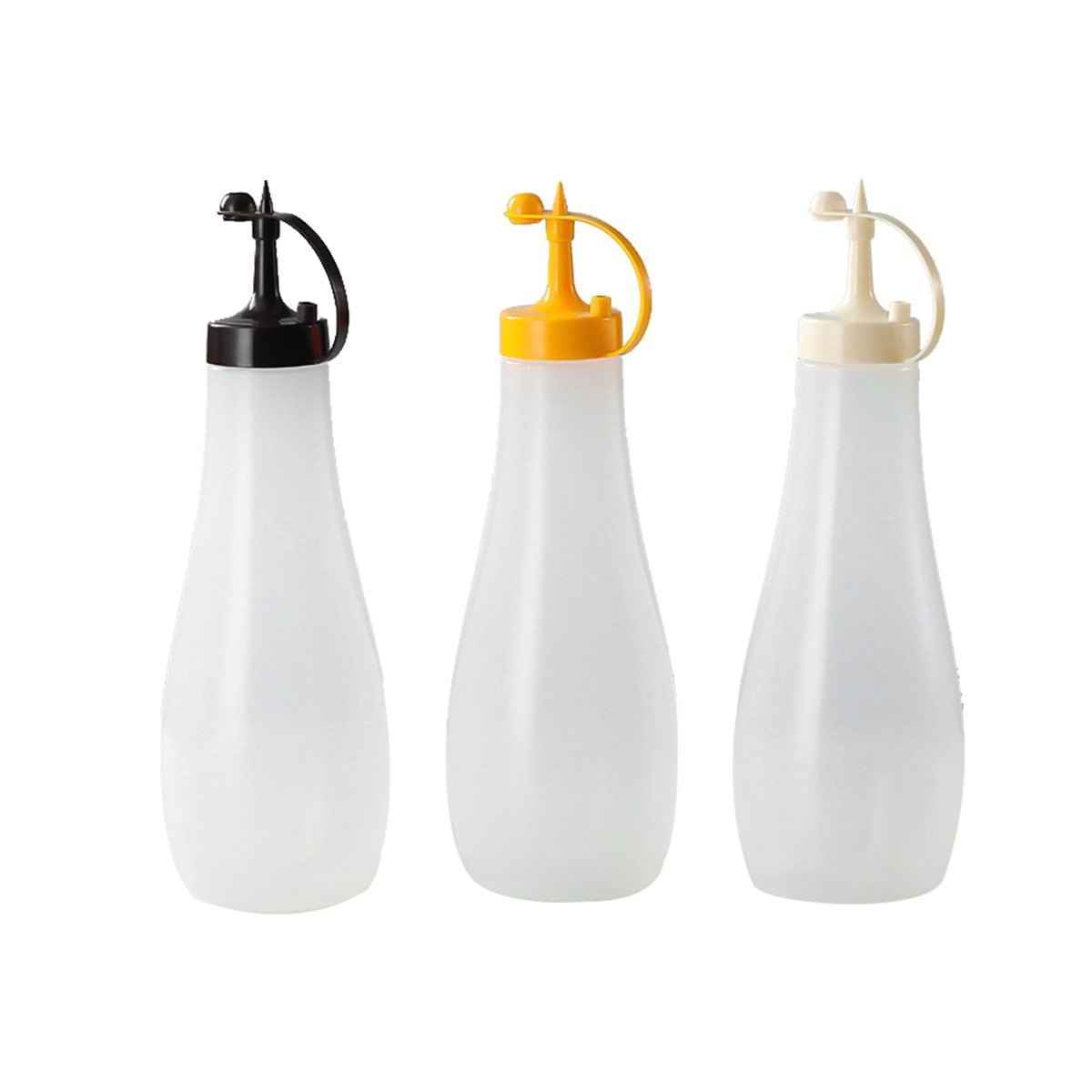 BOTELLA PLASTICA SALSAS TRASLUCIDA 530 ML 1