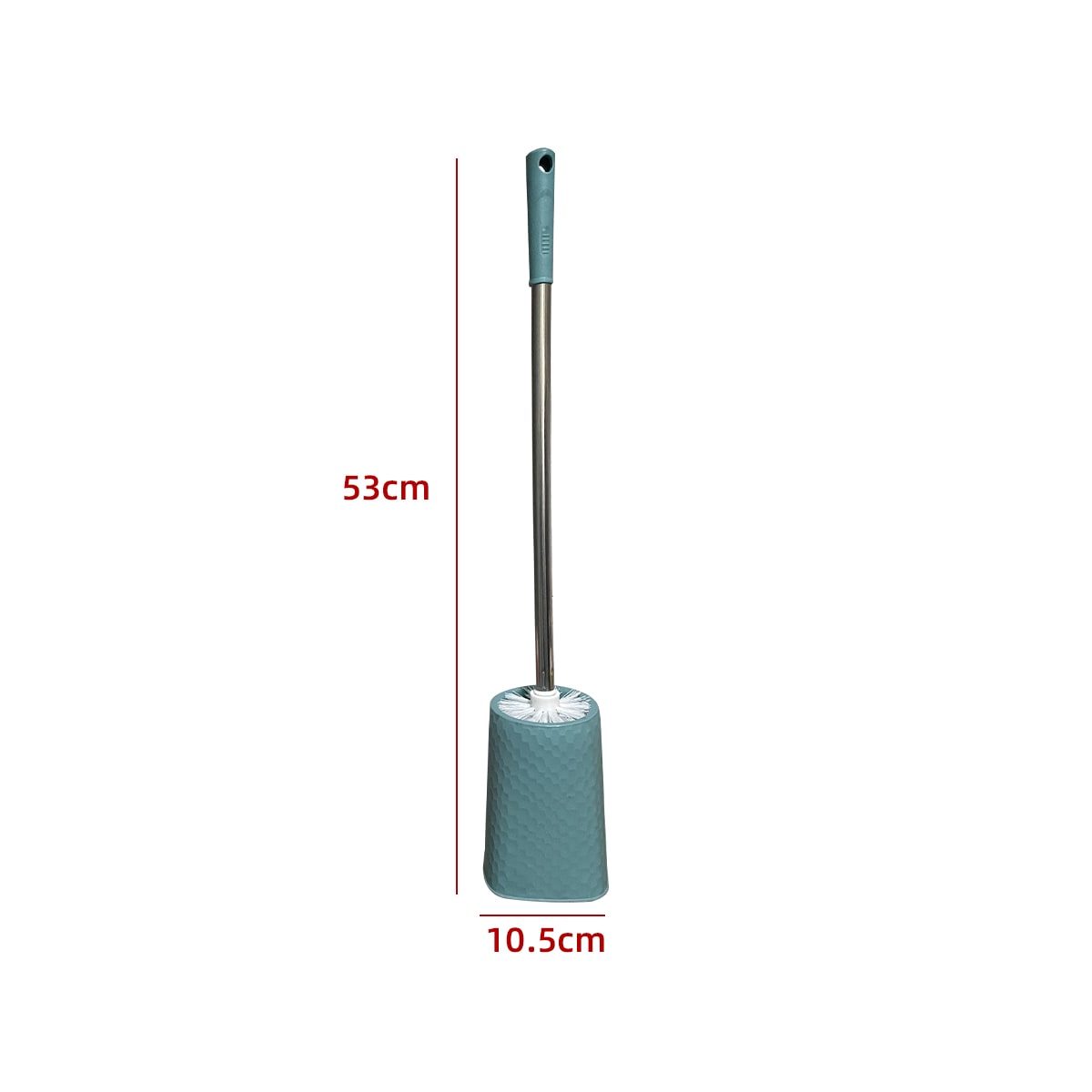 CEPILLO LIMPIADOR WC LISO PLASTICO 10.5X53CM | 12 UNID123