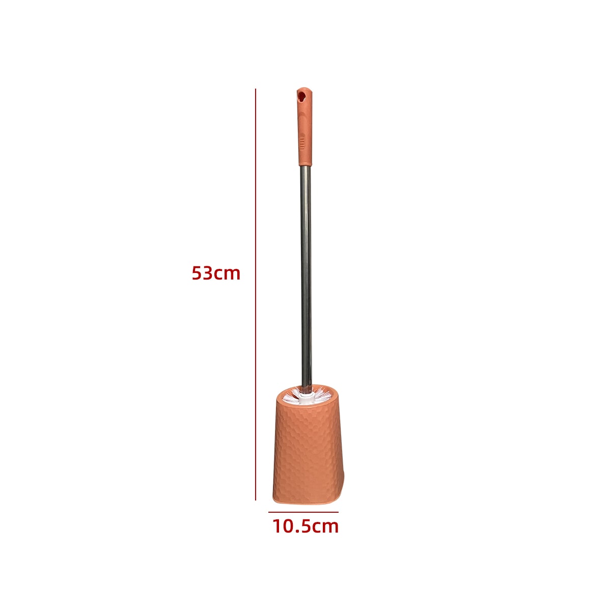 CEPILLO LIMPIADOR WC LISO PLASTICO 10.5X53CM | 12 UNID124