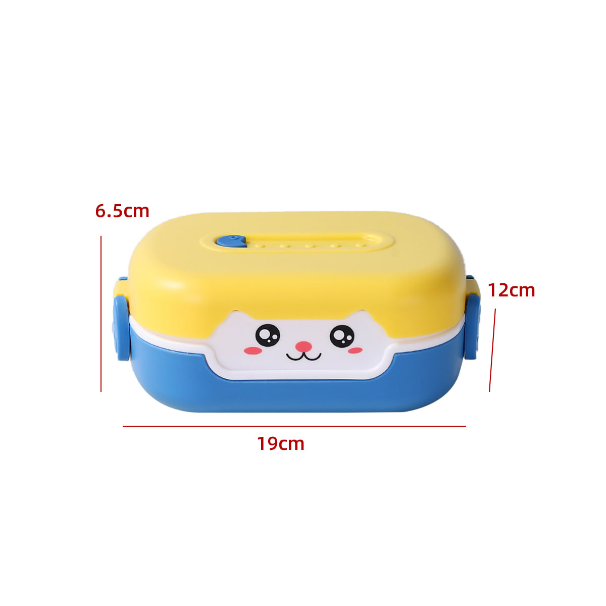 ENVASE LONCHERA PARA EL ALMUERZO 1 NIVELES 19X12X6.5CM | 6 UNID3