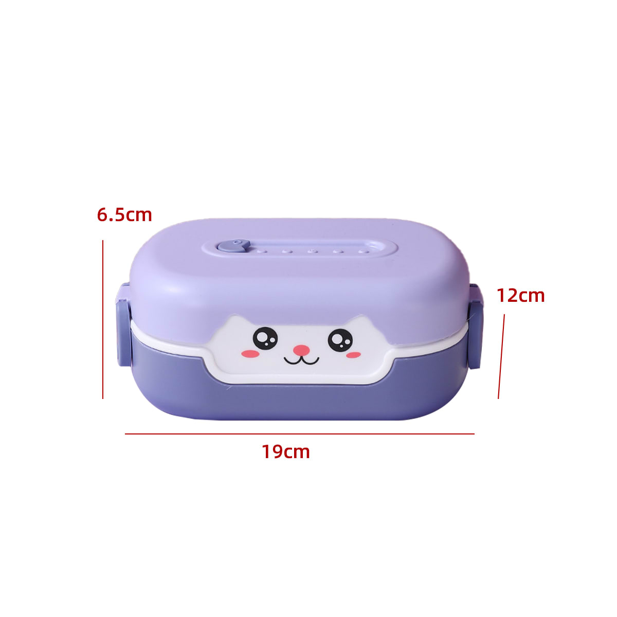ENVASE LONCHERA PARA EL ALMUERZO 1 NIVELES 19X12X6.5CM | 6 UNID4
