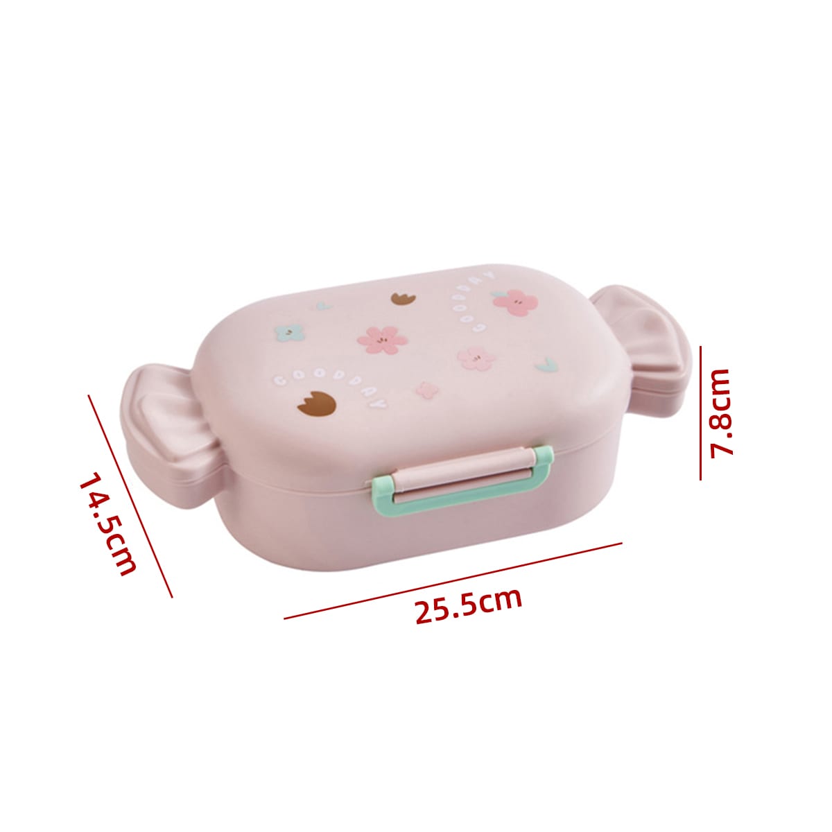 ENVASE LONCHERA PARA EL ALMUERZO DISEÑO DULCE 25.5X14.5X7.8CM | 12 UNID3