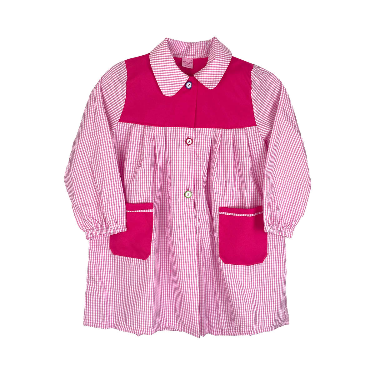 DELANTAL ESCOLAR DE CUADROS TALLA 2-6 | 12 UNID2