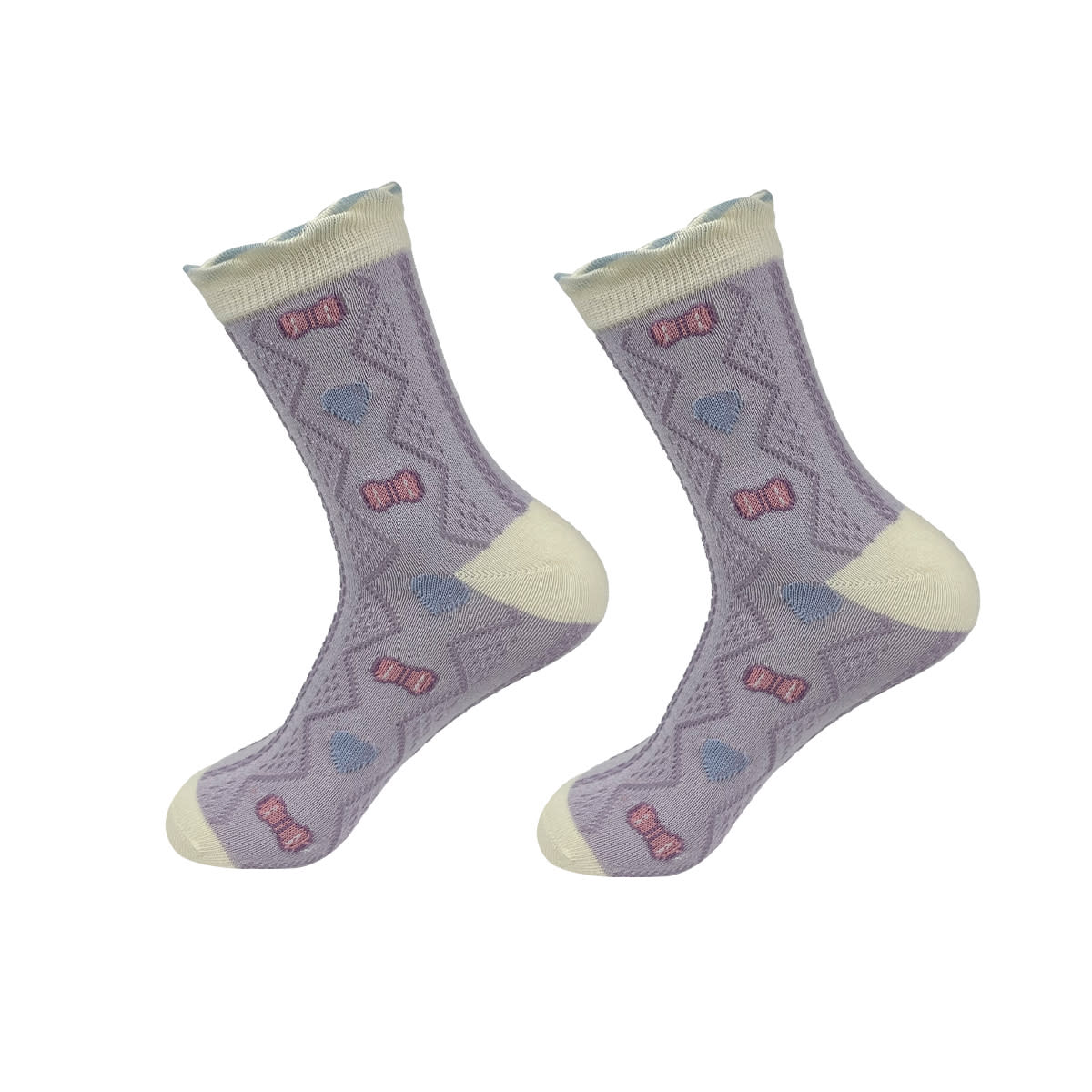 CALCETINES DE MUJER CORTE MEDIO DISEÑO SURTIDO ALGODÓN | 12 UNID5