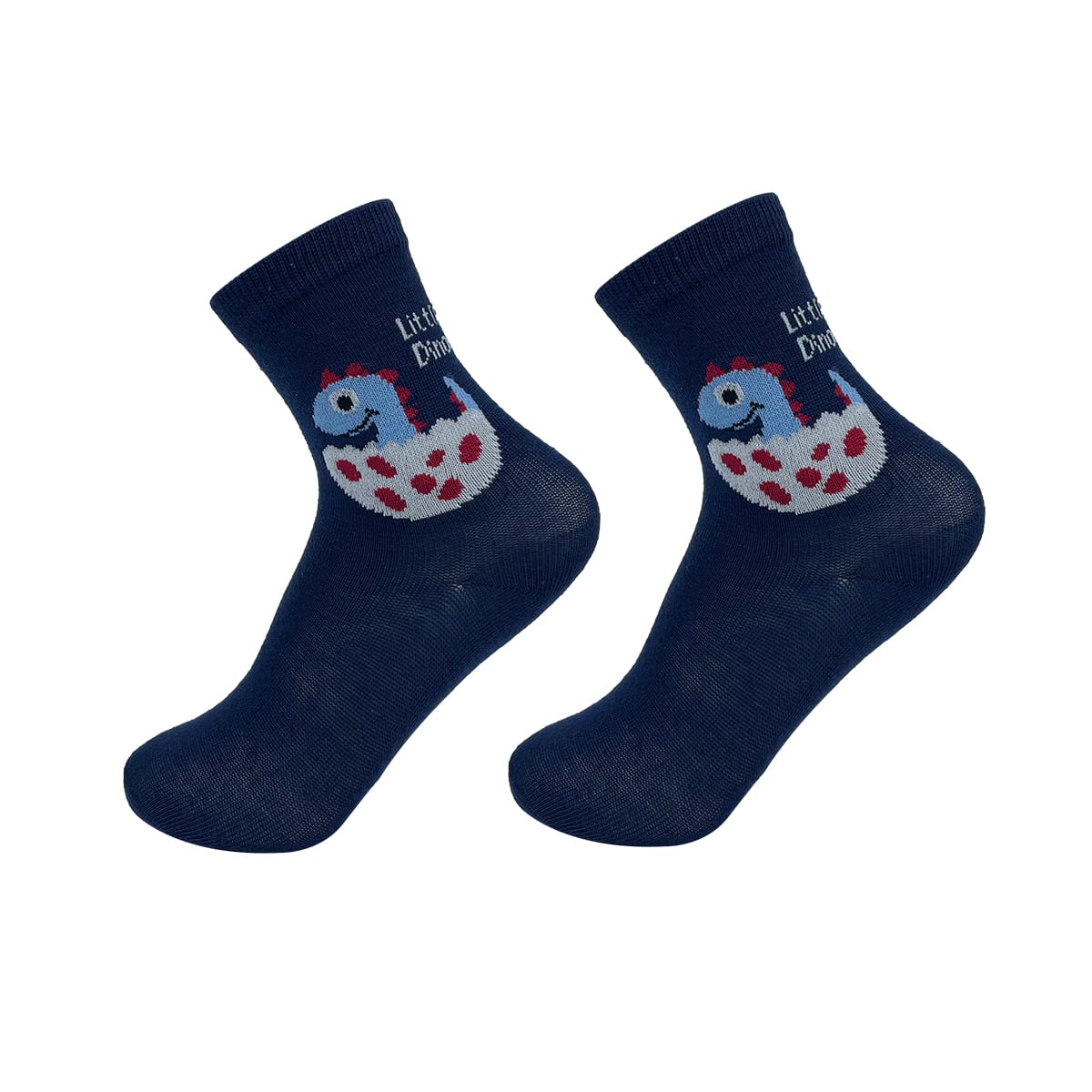 CALCETINES DE NIÑO LISO DISEÑO DINOSAURIO TALLA  9-12  AÑOS| 12 UNID3