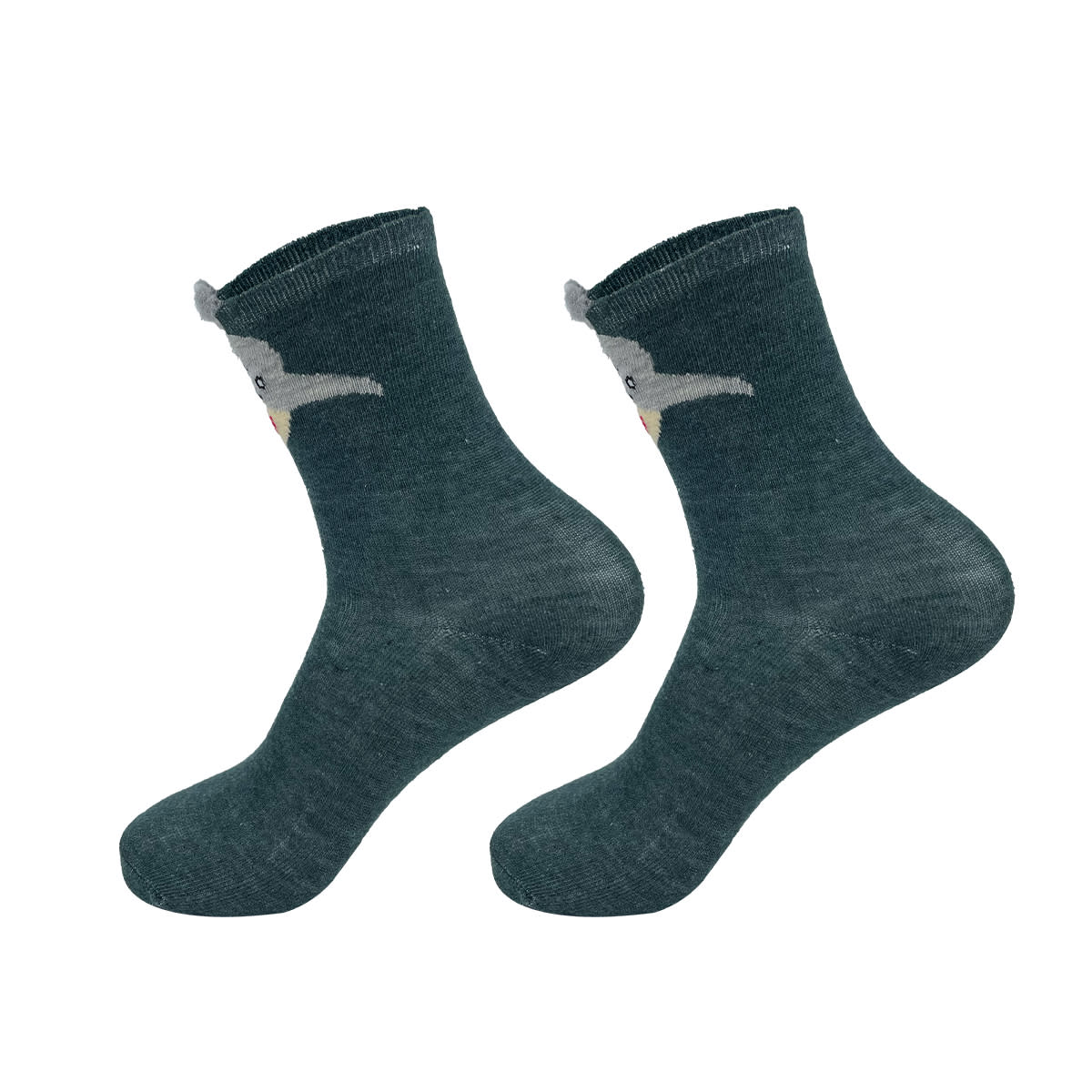 CALCETINES DE NIÑO LISO DISEÑO ANIMALES TALLA  3-6  AÑOS| 12 UNID4