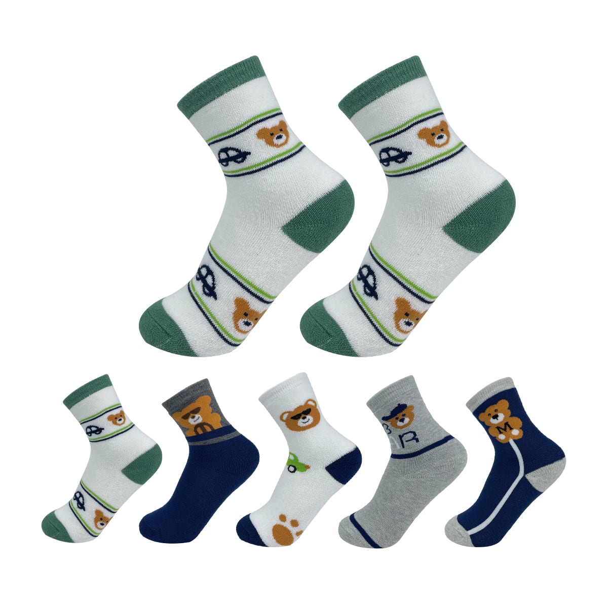 CALCETIN NIÑO TOALLA OSO 9-12 AÑOS2