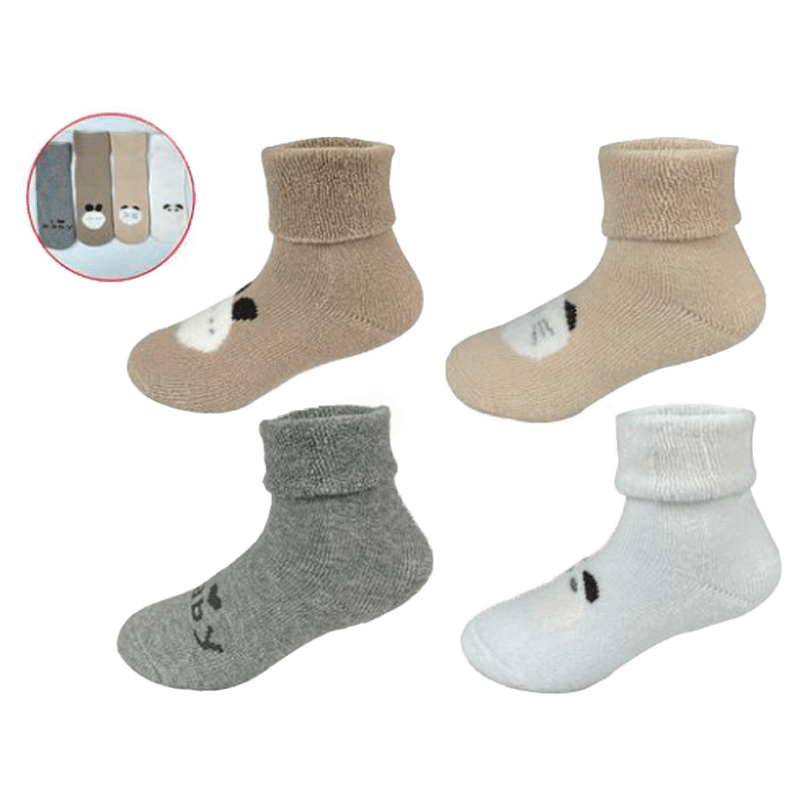 CALCETINES DE BEBE NIÑO DISEÑO ALGODÓN TALLA 9-18 MESES | 12 UNID2