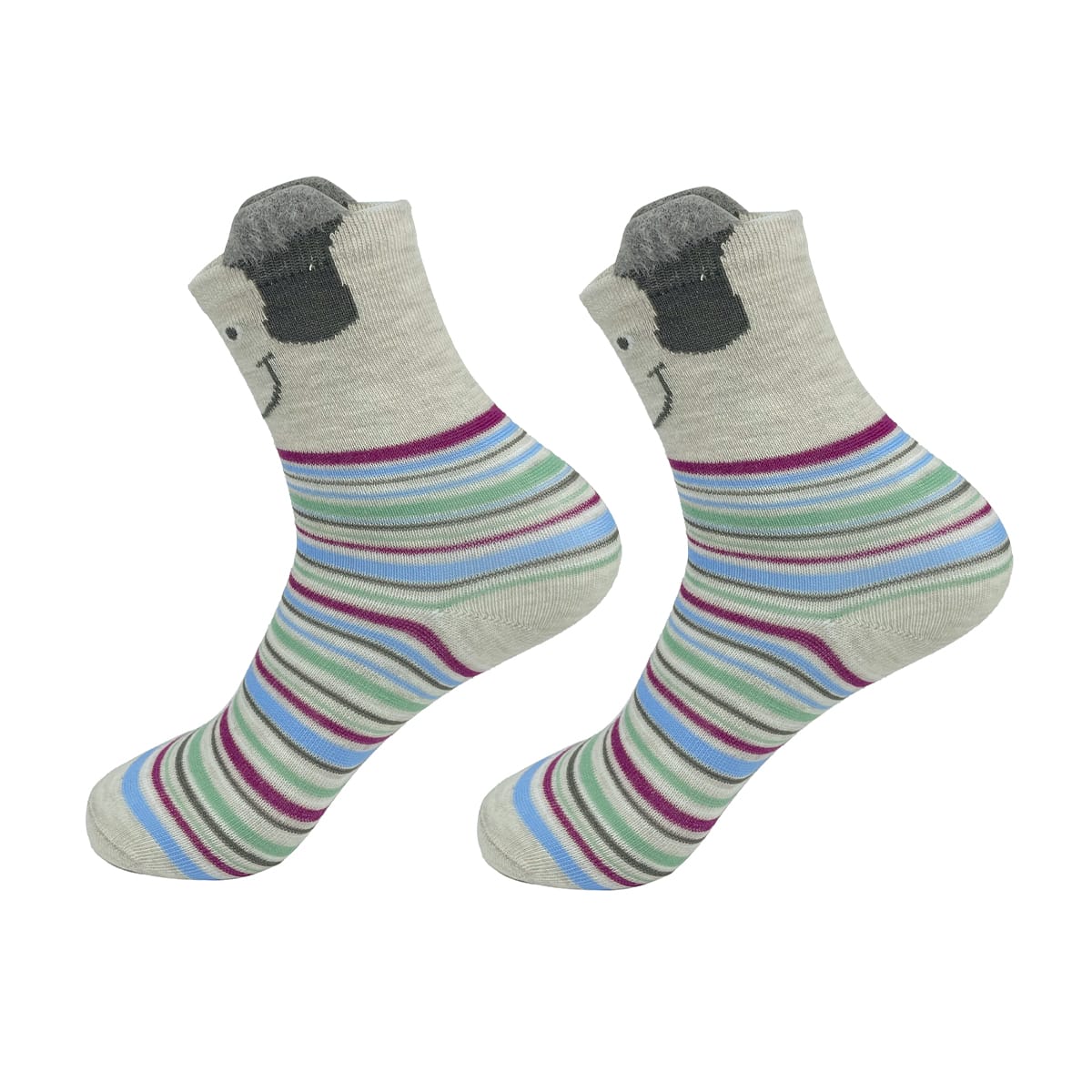 CALCETINES DE NIÑA DISEÑO ANIMALES SURTIDOS 6-9 AÑOS| 12 UNID3