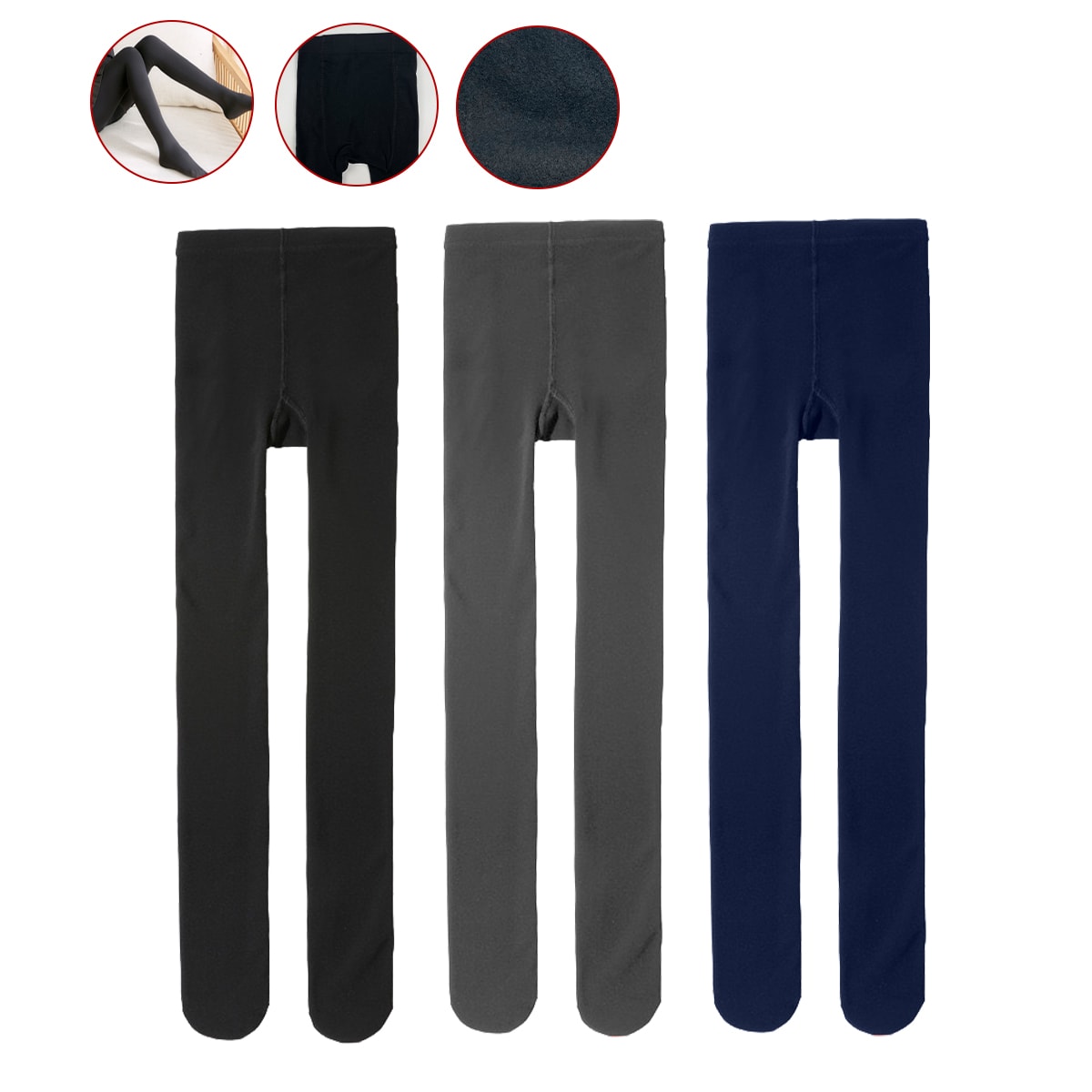 PANTY DE MUJER STRECH POLAR GRIS/NEGRO/AZUL TALLA UNICA | 12 UNID 0