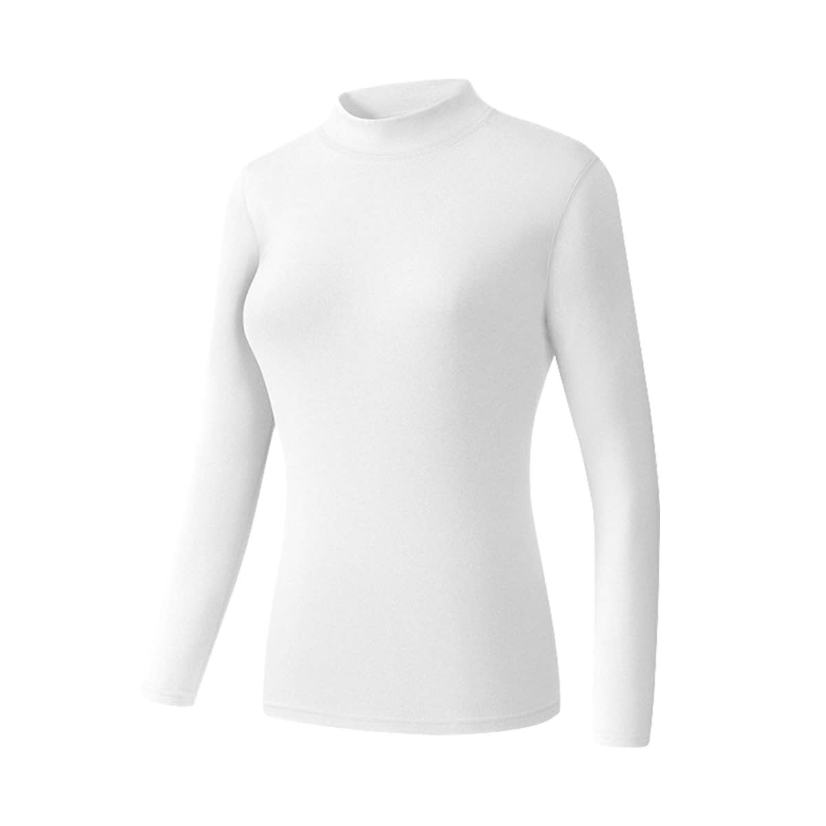 CAMISETA DE MUJER CUELLO BEATLE BLANCO/NEGRO POLAR | 12 UNID3