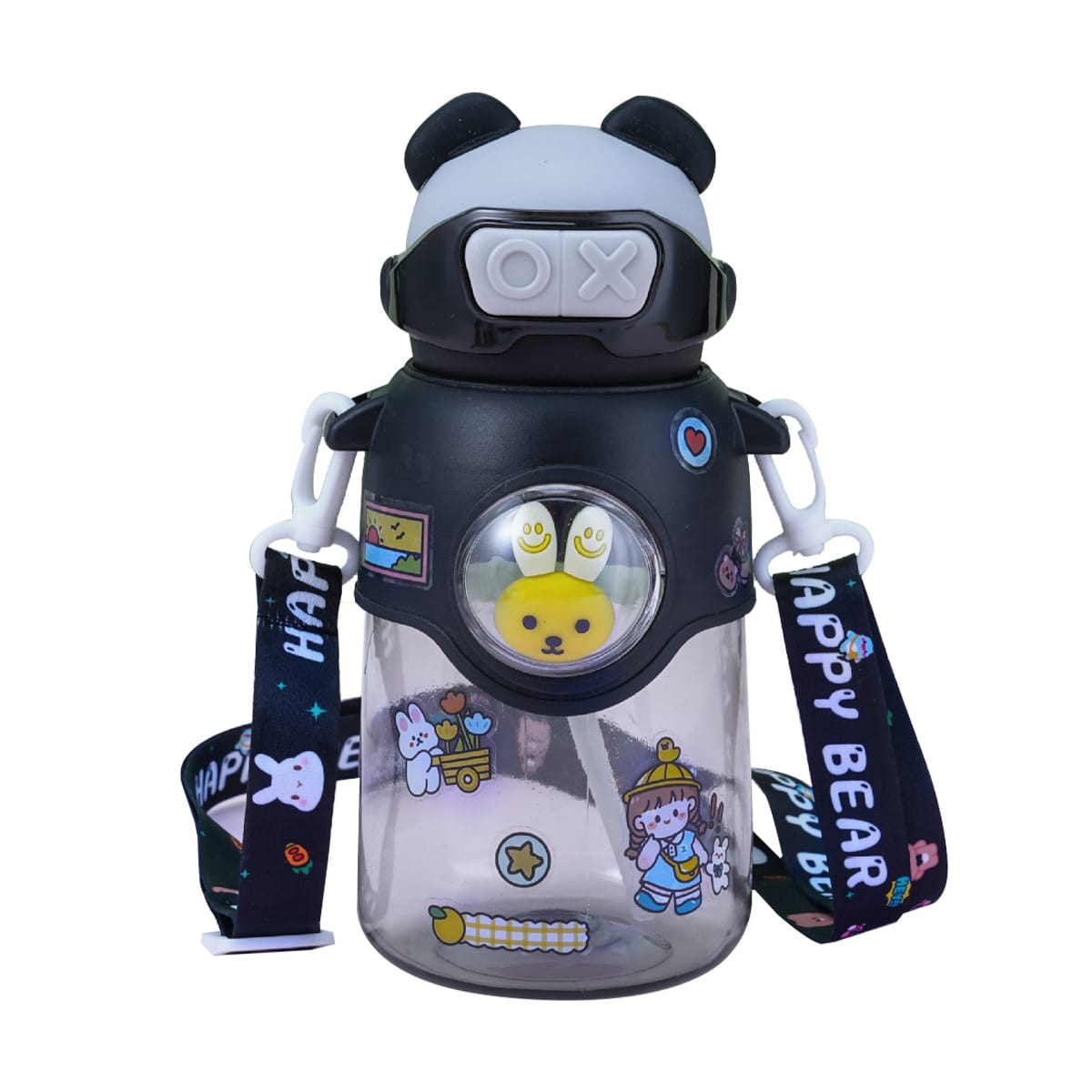 BOTELLAS DE AGUA PLASTICO DISEÑO OSO 650ML COLORES3