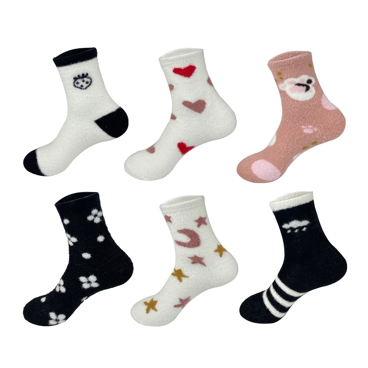 CALCETIN MUJER CHENILLE PELUDO,COLOR SURTIDO 0