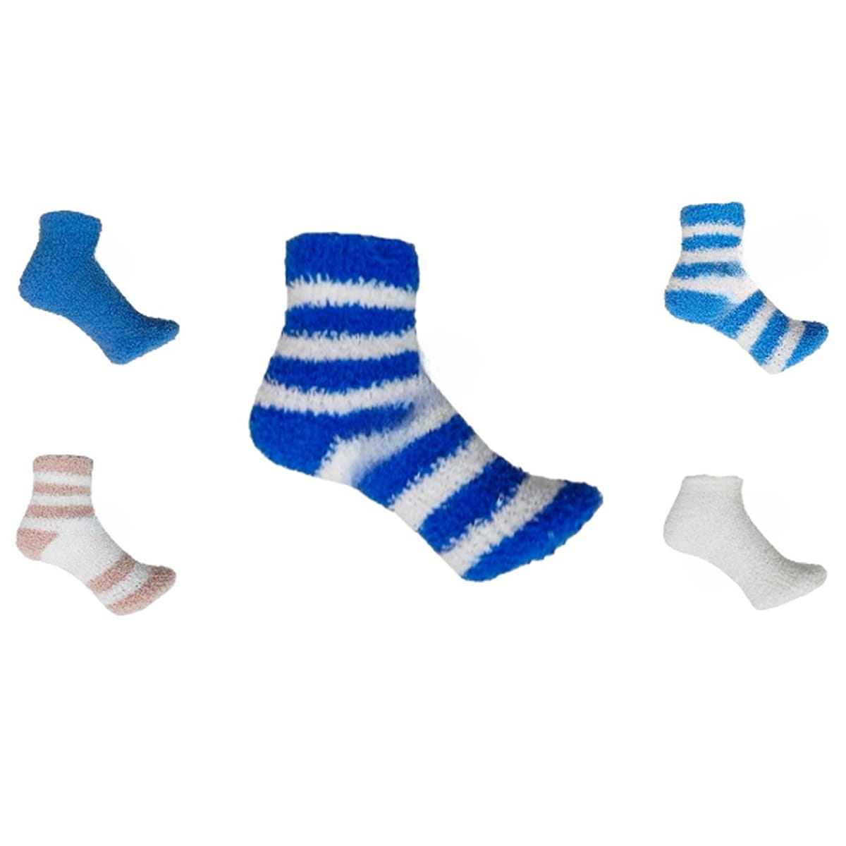 CALCETINES DE BEBE NIÑO DISEÑOS RAYAS CON COLORES TALLA 18-24 | 12 UNID3
