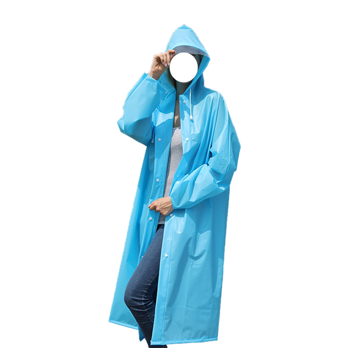 PONCHO IMPERMEABLE ADULTO UNISEX COLOR LISO |12 UNID4