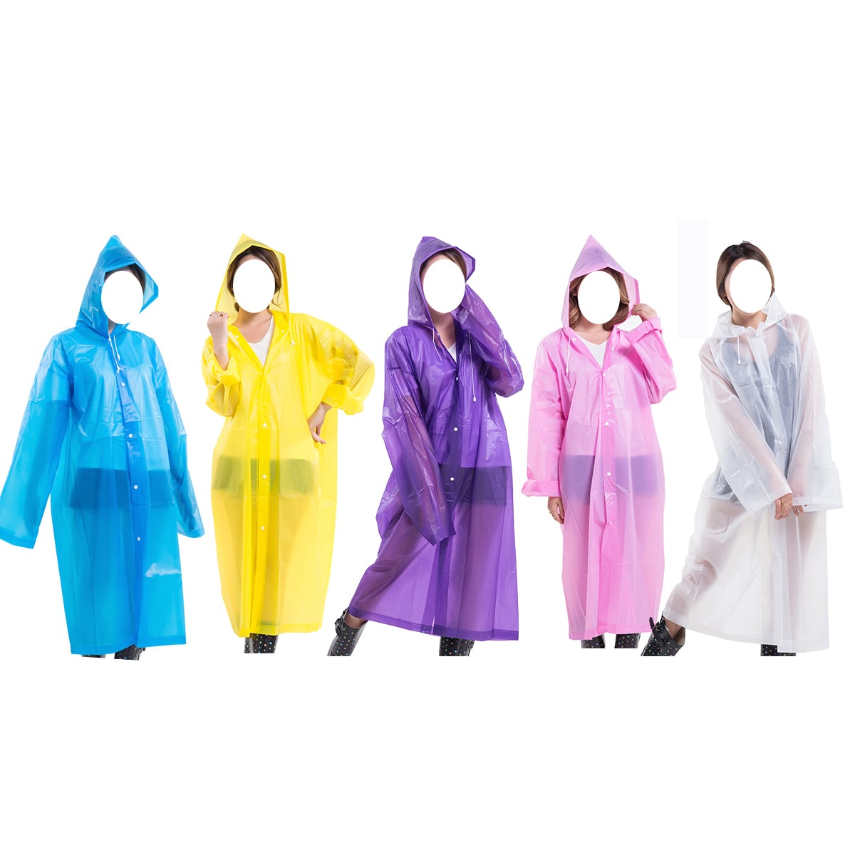 PONCHO IMPERMEABLE ADULTO UNISEX COLORES 140X70CM| 12 UNID2