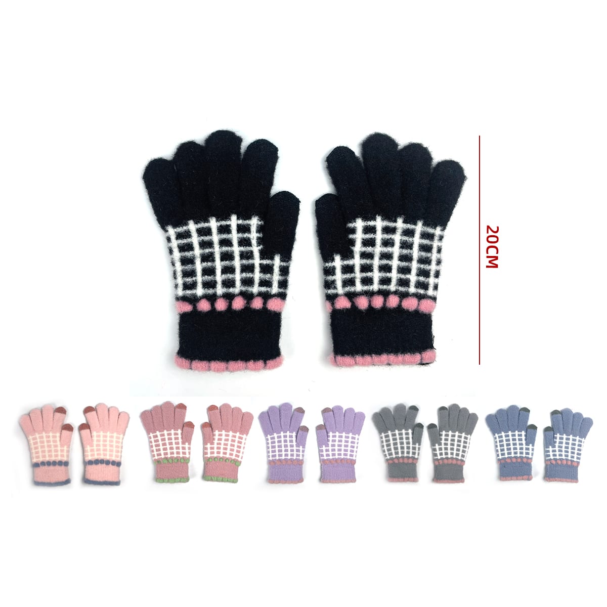 GUANTES DE LANA TACTIL 20CM 4