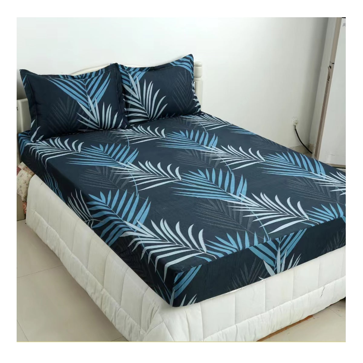 JUEGO DE SABANA CUBRE COLCHON Y FUNDA 2.5 PLAZAS DISEÑO | 12UNID3