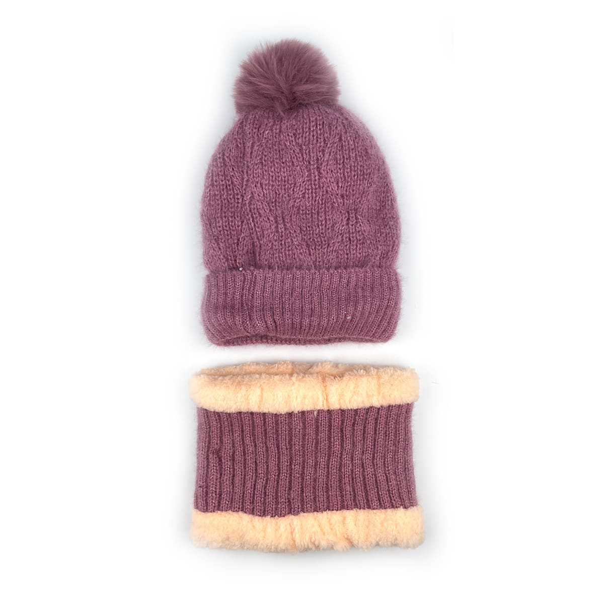 GORRO DE NIÑA JUVENIL CON CUELLO LISO SURTIDO PLUSH 19X20CM | 12 UNID3