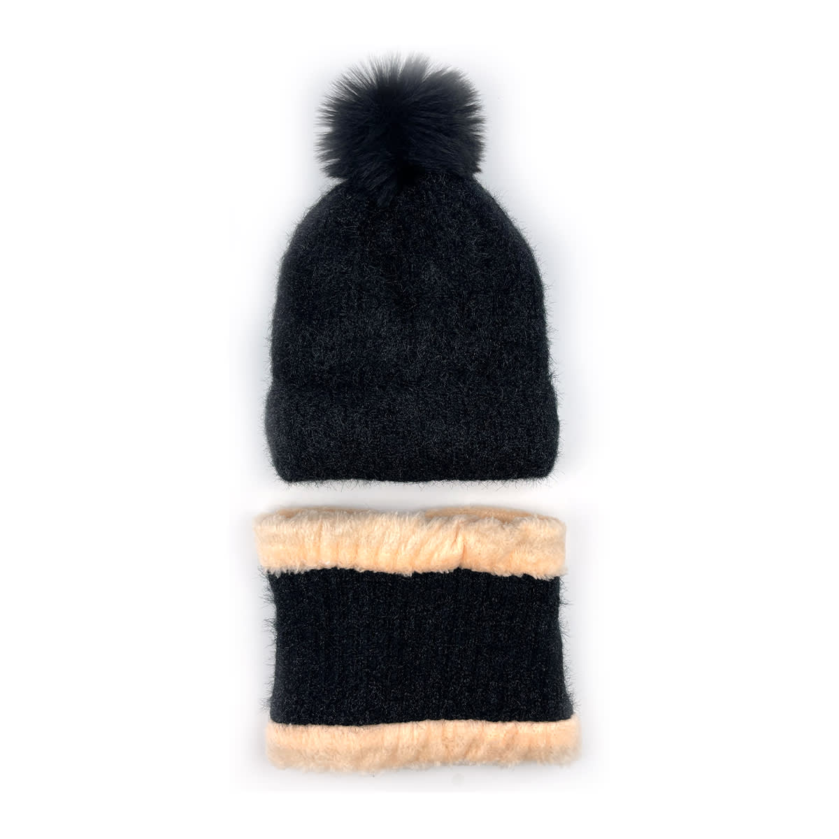 GORRO DE NIÑA JUVENIL CON CUELLO LISO SURTIDO PLUSH 19X20CM | 12 UNID5
