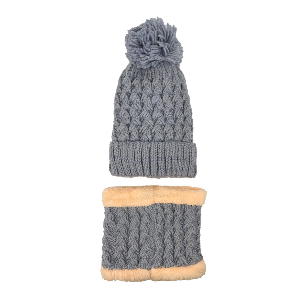 GORRO DE NIÑA JUVENIL CON CUELLO LISO COLORES SURTIDO TEJIDO  19X20CM | 12 UNID6