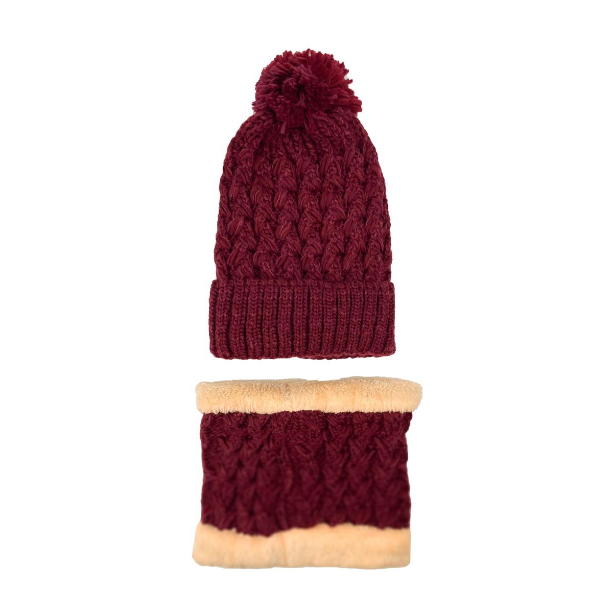 GORRO DE NIÑA JUVENIL CON CUELLO LISO COLORES SURTIDO TEJIDO  19X20CM | 12 UNID5