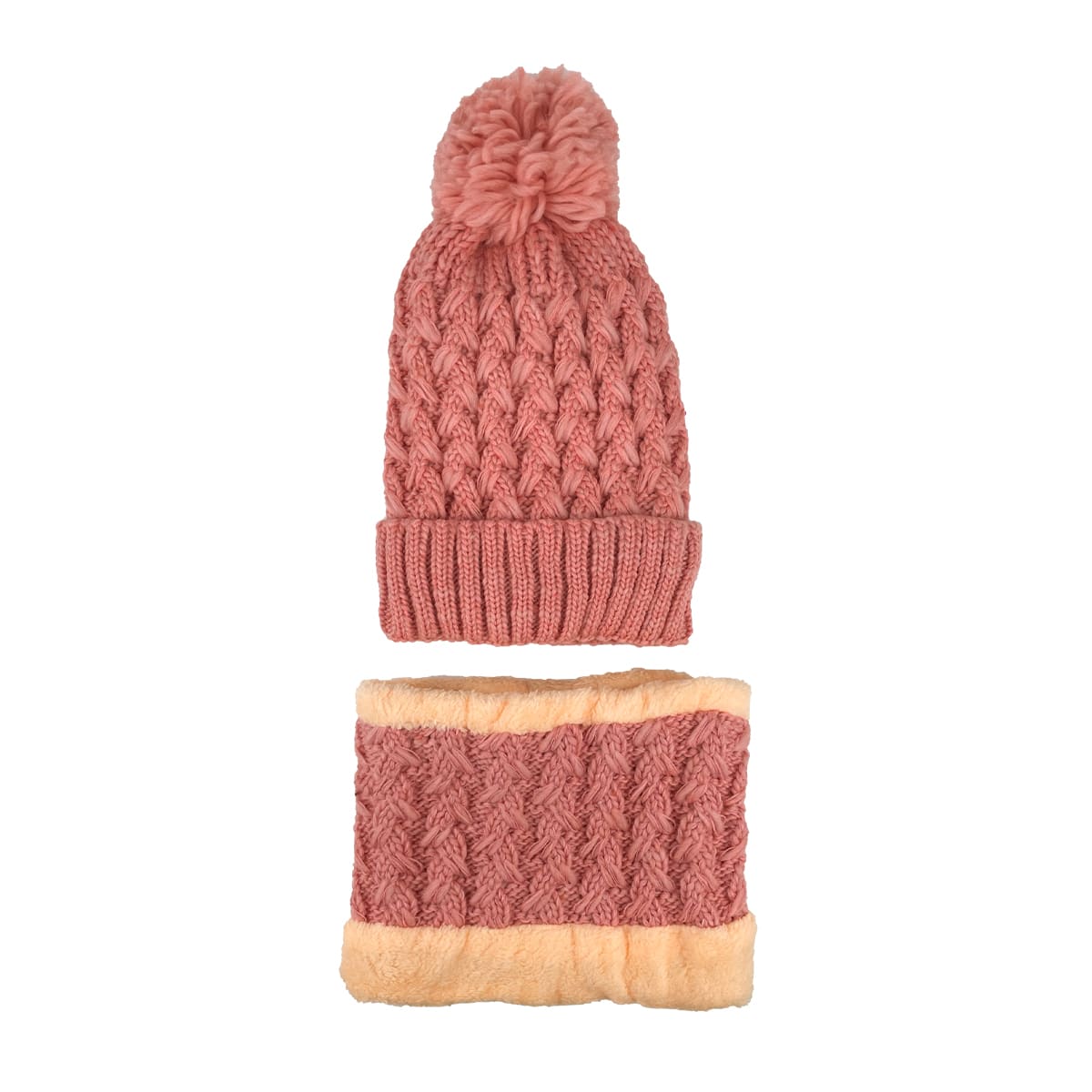 GORRO DE NIÑA JUVENIL CON CUELLO LISO COLORES SURTIDO TEJIDO  19X20CM | 12 UNID3