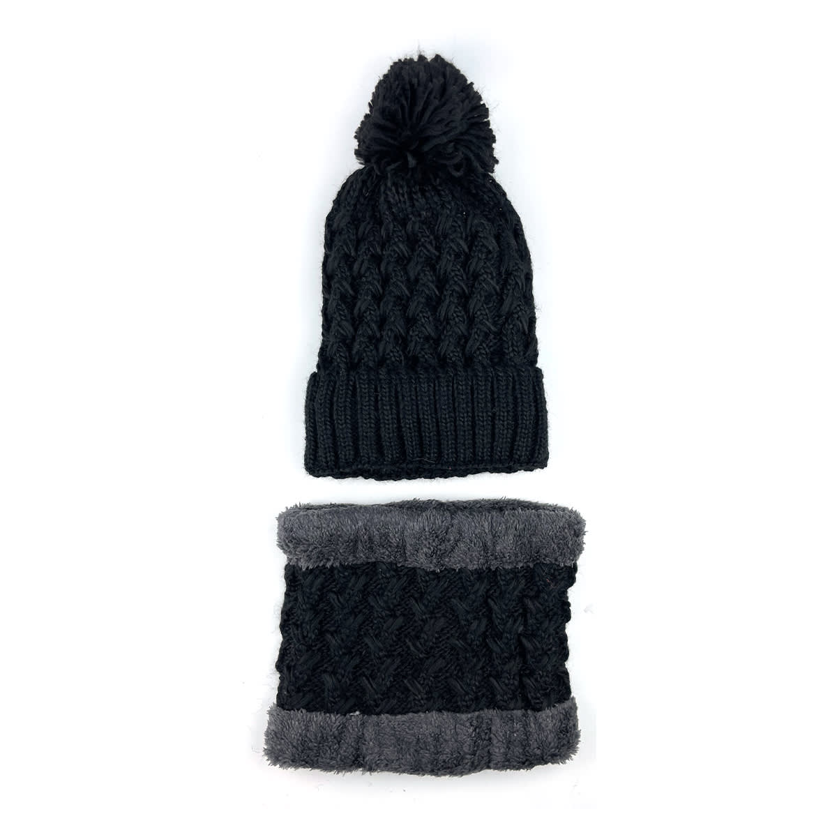 GORRO DE NIÑA JUVENIL CON CUELLO LISO COLORES SURTIDO TEJIDO  19X20CM | 12 UNID2