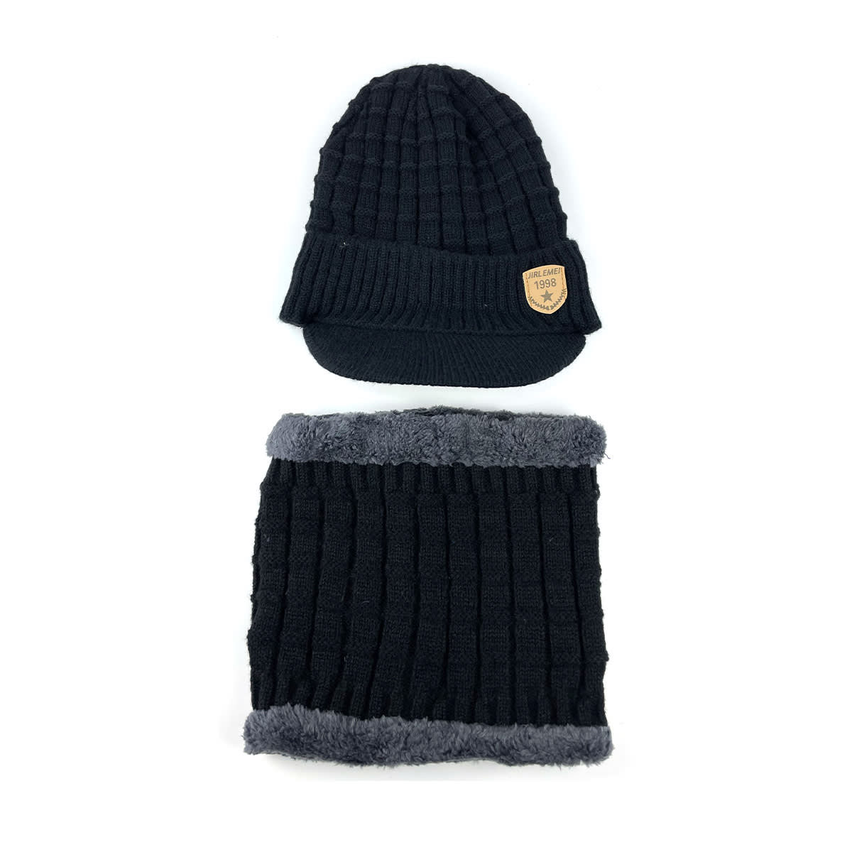 GORRO ADULTO CON CUELLO LISO  DISEÑO VISERA PLUSH | 12 UNID2