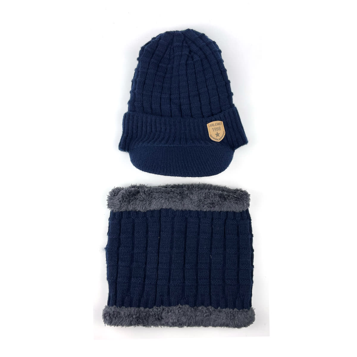 GORRO ADULTO CON CUELLO LISO  DISEÑO VISERA PLUSH | 12 UNID3
