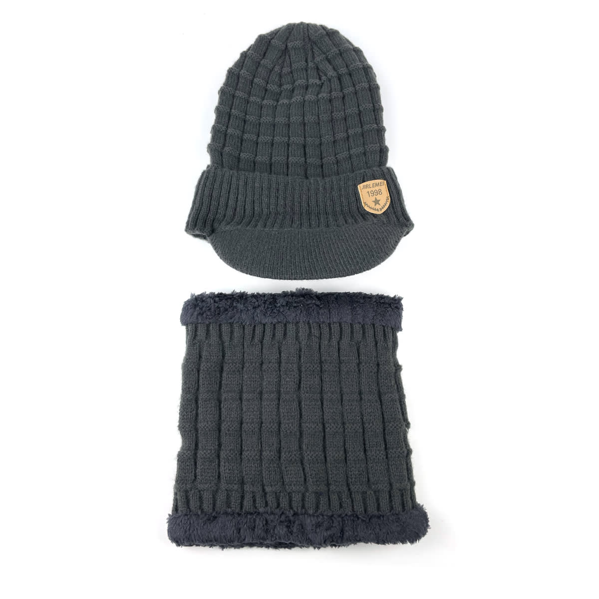 GORRO ADULTO CON CUELLO LISO  DISEÑO VISERA PLUSH | 12 UNID4