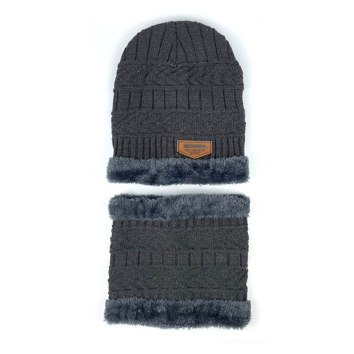 GORRO DE NIÑO CON CUELLO DOBLE CAPA PLUSH 17X18CM | 12 UNID4