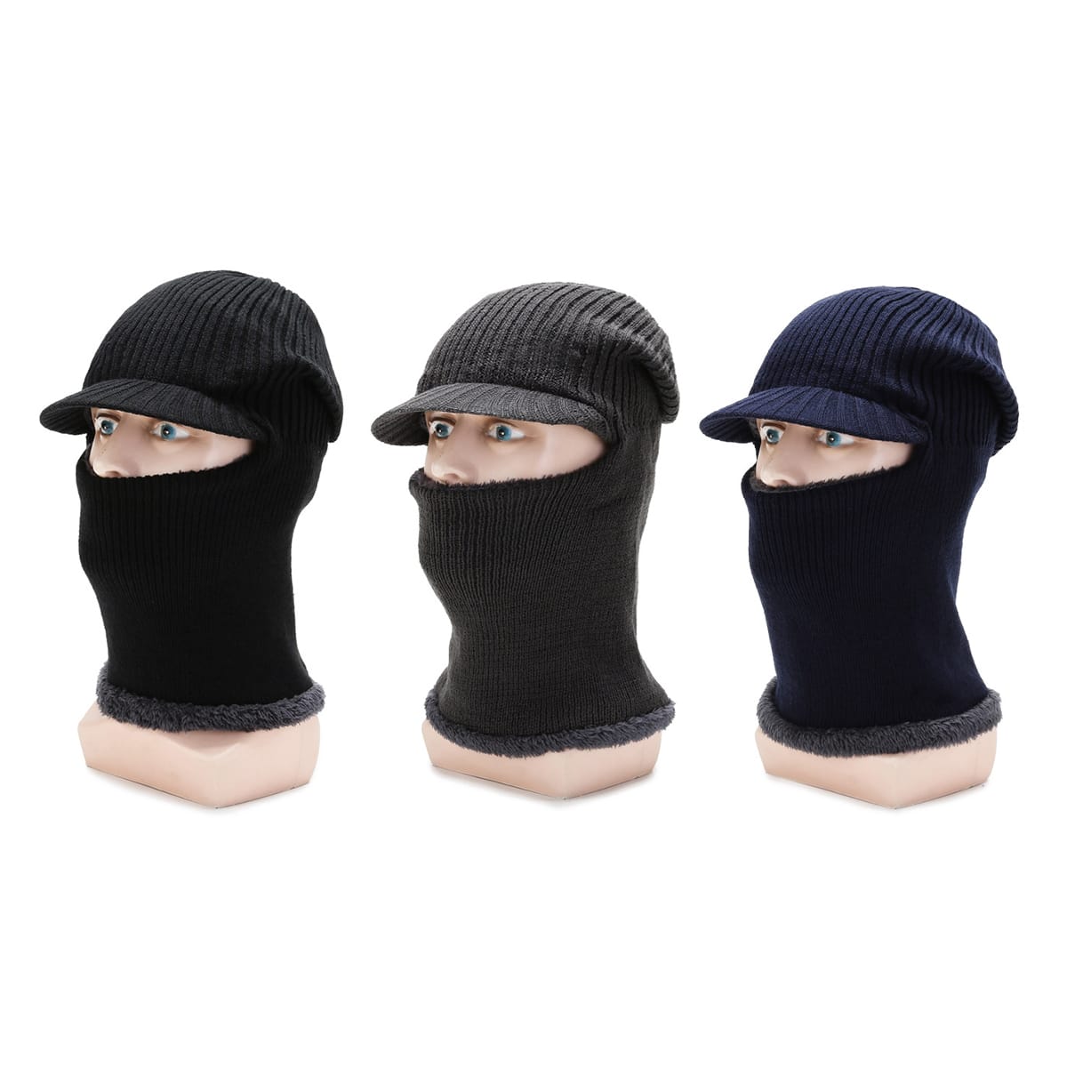 GORRO DE ADULTO PASAMONTAÑA COMPLETO DOBLE CAPA  21X29CM | 12 UNID 0