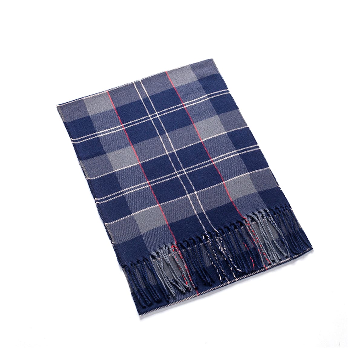 BUFANDA DE ADULTO DISEÑO DE CUADROS ACRILICO 32X180CM | 12 UNID3