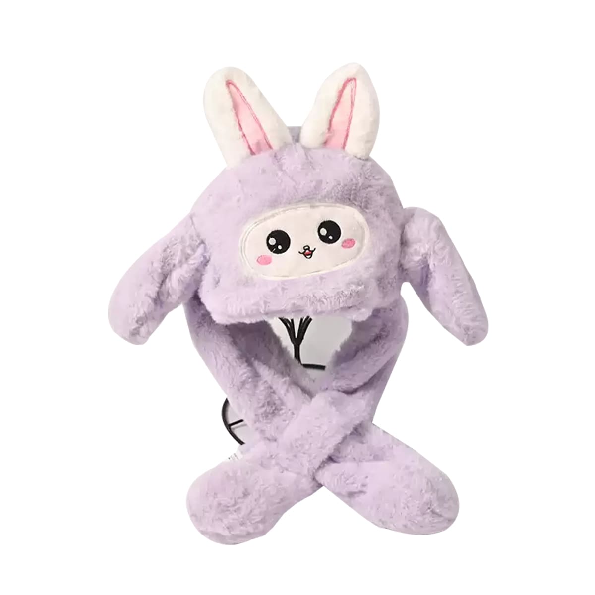 GORRO INFANTIL CON BUFANDA Y OREJAS MOVILES CON SONIDO CONEJO | 12 UNID2