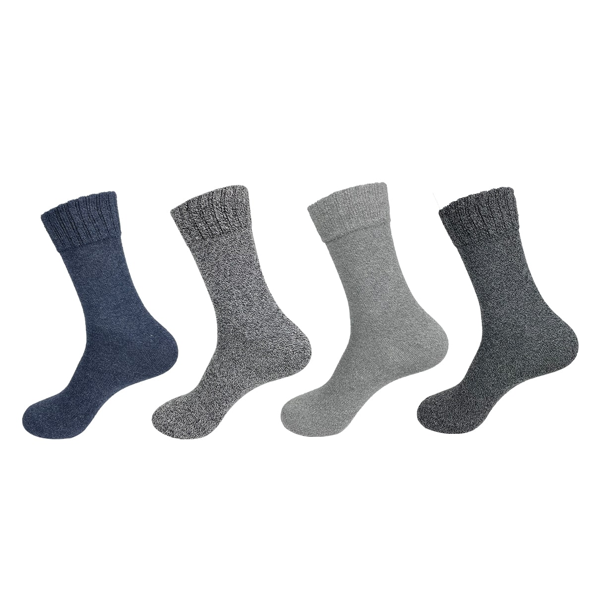 CALCETINES DE HOMBRE LARGO JASPEADO ALGODÓN TALLA 40-44 | 12 UNID 0