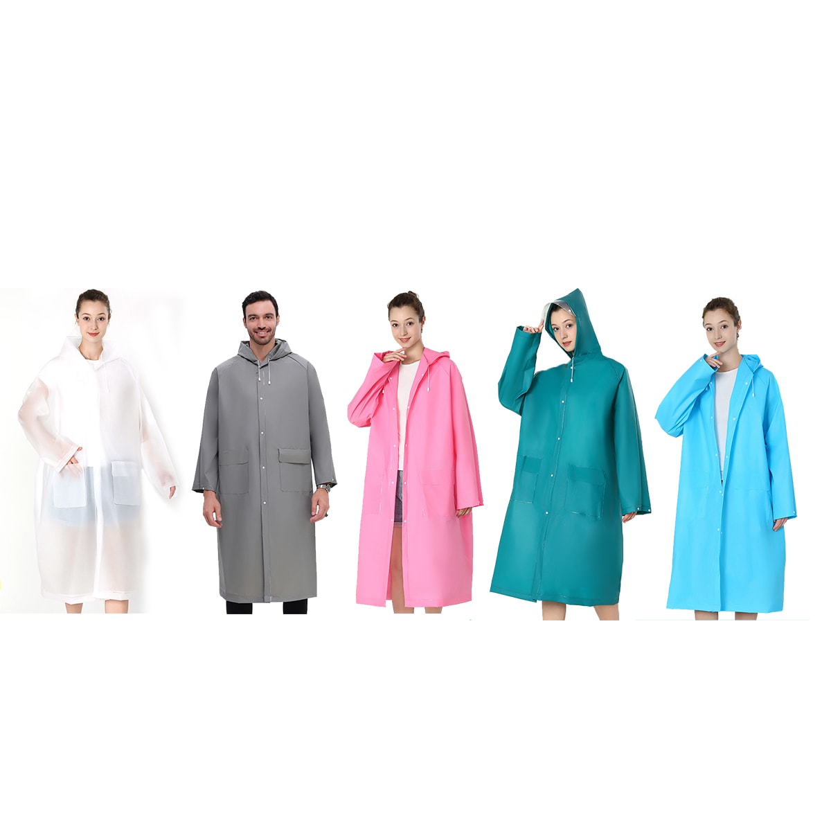 PONCHO IMPERMEABLE ADULTO UNISEX LARGA TALLA UNICA 145-200CM 3