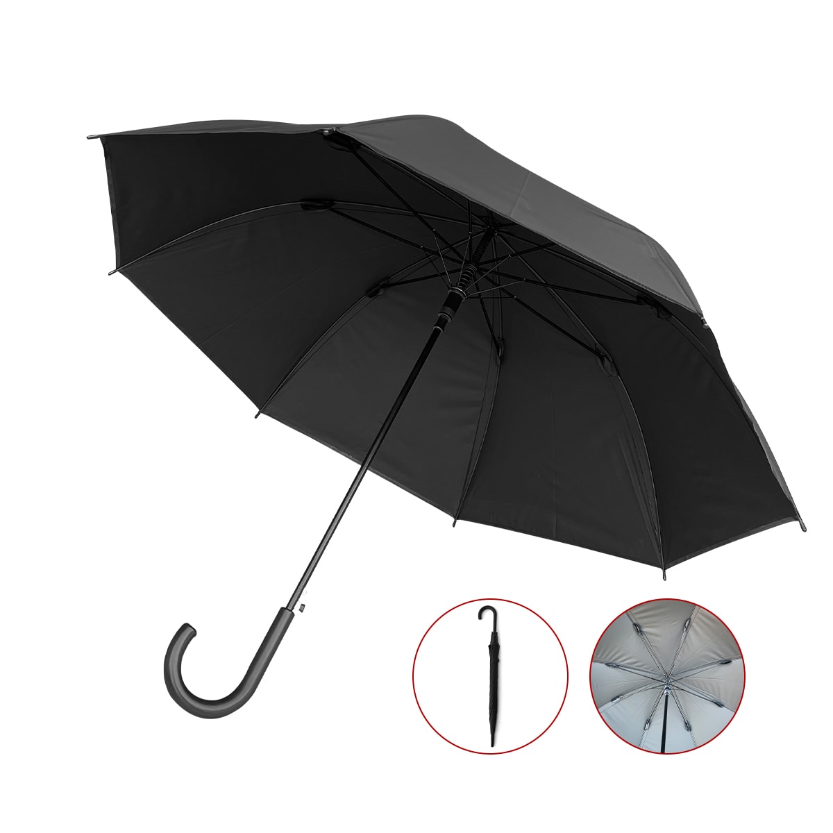 PARAGUA MATE CON COLGADOR NEGRO 8K*60CM2