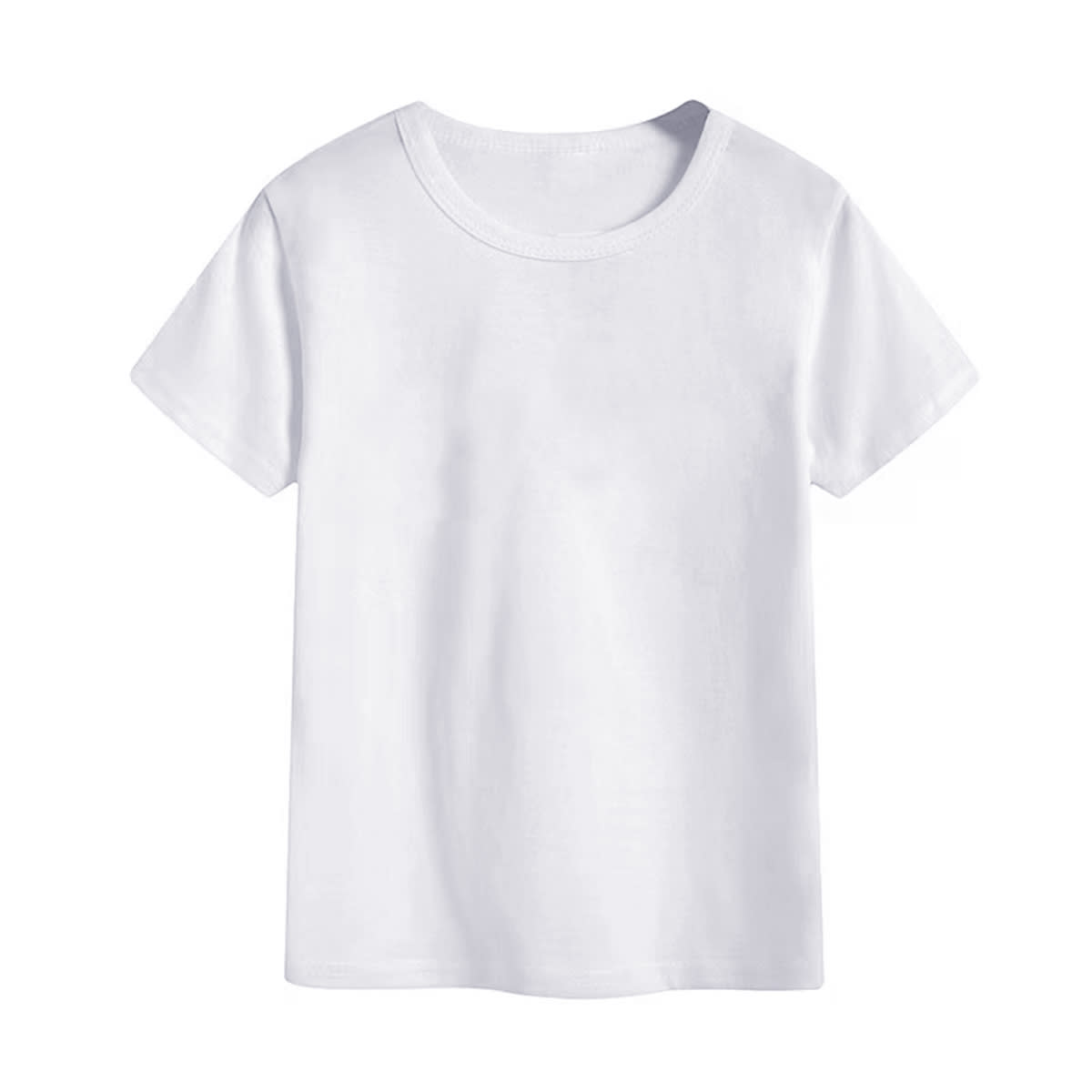 CAMISETA DE NIÑO COLOR BLANCO MANGA CORTA | 12 UNID 1