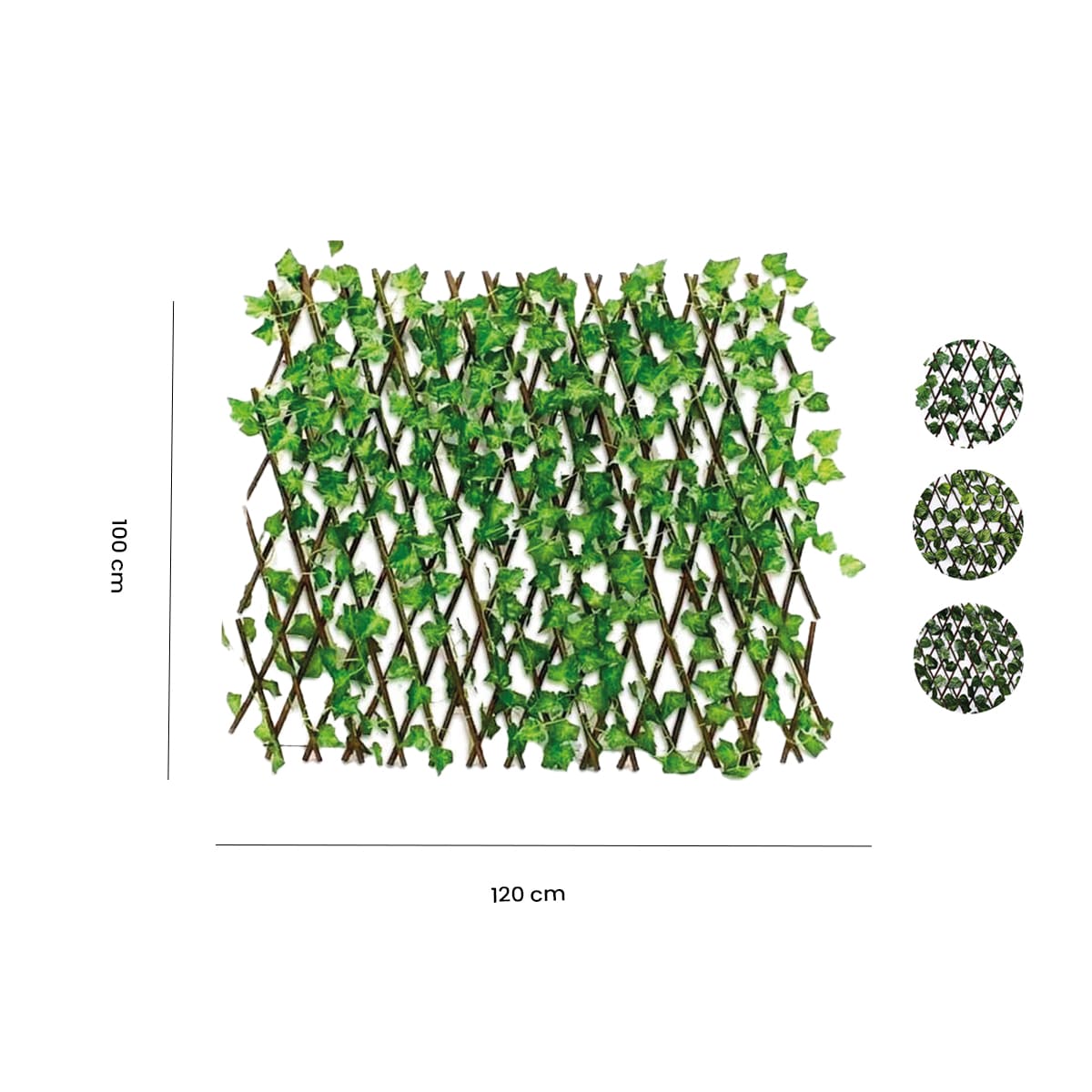 MALLA ENREDADERA PLASTICA PLANTAS ARTIFICIALES 120CM | 12 UNID2