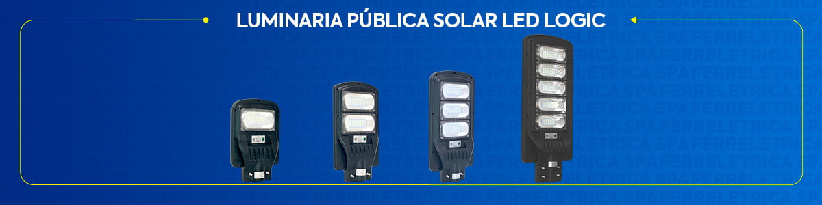 LUMINARIA PÚBLICA SOLAR LED LOGIC