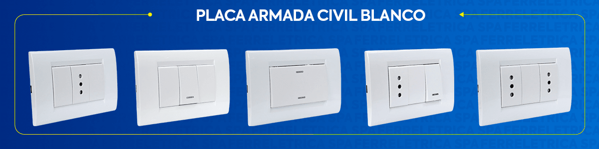  PLACA ARMADA CIVIL BLANCO