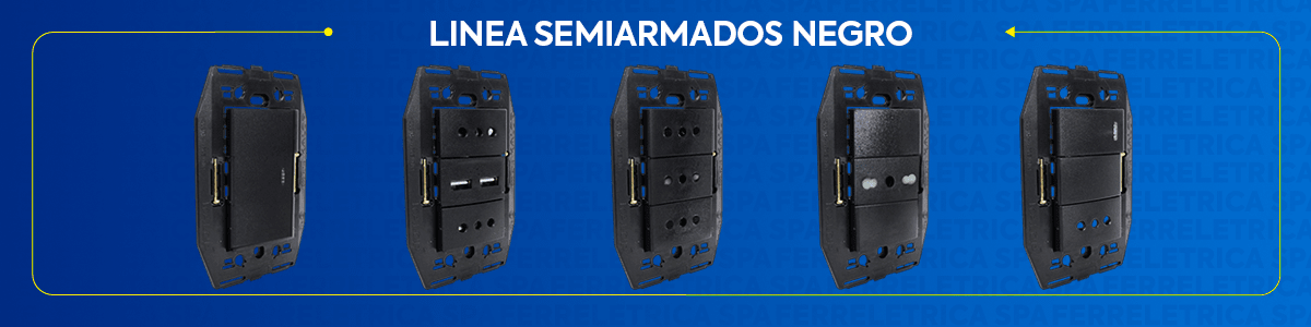 Linea Semiarmados Negro