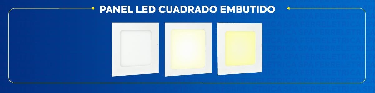 Panel Led EMBUTIDO Cuadrado Globaltronics