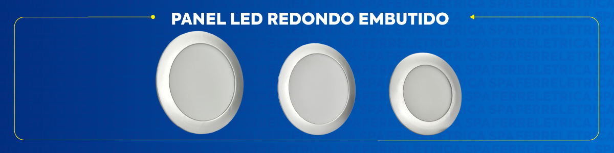 PANEL WELLMAX EMBUTIDO REDONDO