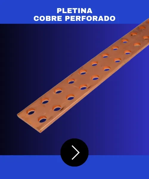 Pletina Cobre Perforado