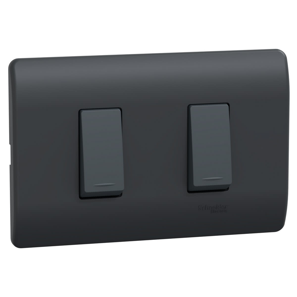 Interruptor Doble 9/24 16A 250V Black Genesis MWD62136