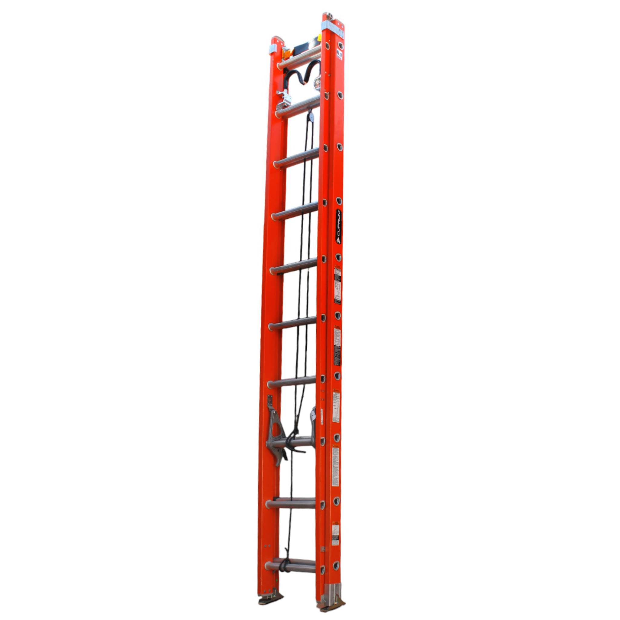 Escalera Telescópica F. Vidrio 20 PL Gancho y Bandas 225KG ...