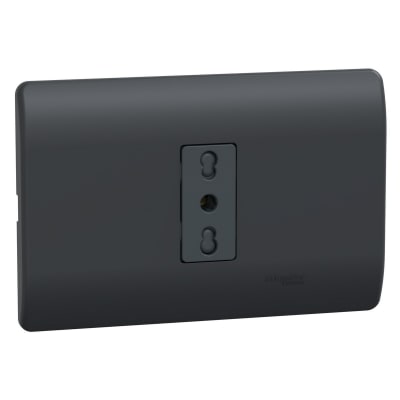 Tomacorriente  Simple 10/16A 2P+T Black Genesis MWD602361