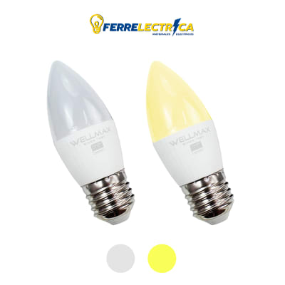 Ampolleta Vela C37 6W E27 Wellmax1